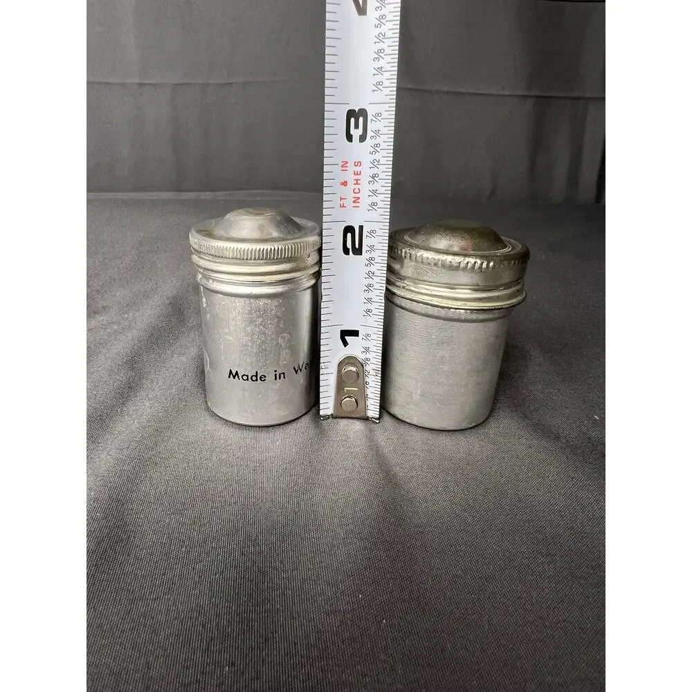 Vintage Metal Film Cans Set of 2